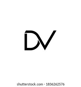 illustration vector graphic of logo letter dv