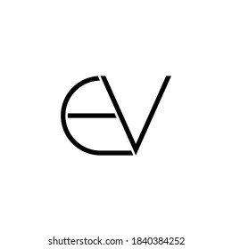 illustration vector graphic of logo letter ev