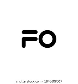  illustration vector graphic of logo letter fo