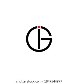 illustration vector graphic of logo letter gi