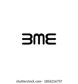 illustration vector graphic of logo letter bme