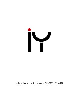  illustration vector graphic of logo letter iy