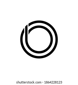  gráfico vectorial de ilustración del botón de letra del logotipo