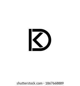  illustration vector graphic of logo letter kd