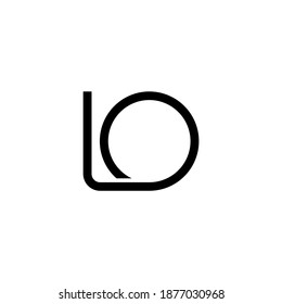  illustration vector graphic of logo letter lo