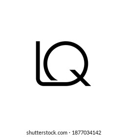  illustration vector graphic of logo letter l q