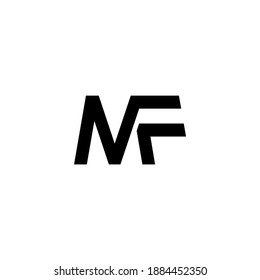  gráfico vectorial de ilustración letra de logotipo mf