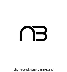  illustration vector graphic of logo letter nb