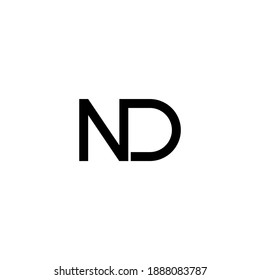  illustration vector graphic of logo letter nd