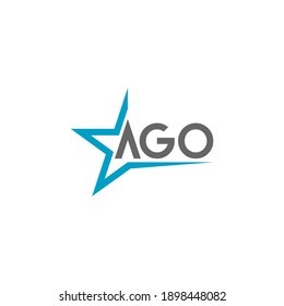  illustration vector graphic of logo letter A G O