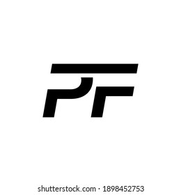  illustration vector graphic of logo letter pf