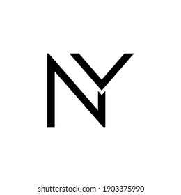  illustration vector graphic of logo letter ny