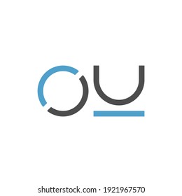  illustration vector graphic of logo letter ou