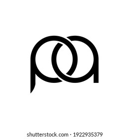  ilustración vector gráfico de la letra del logotipo pa