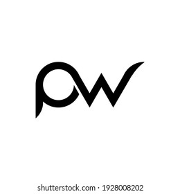  illustration vector graphic of logo letter pw