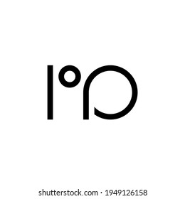 illustration vector graphic of logo letter rp