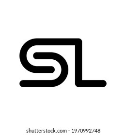 illustration vector graphic of logo letter sl