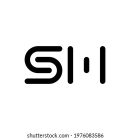 illustration vector graphic of logo letter sm 