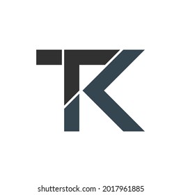 ilustración vectorial gráfico de la letra del logotipo t k