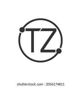 Illustration Vector Graphic Logo Letter Tz Stock Vector (Royalty Free ...