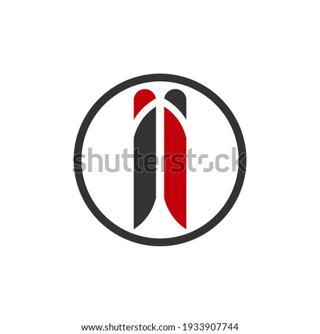 illustration vector graphic of logo letter ii