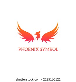 Illustration vector graphic of logo mark symbol Phoenix
