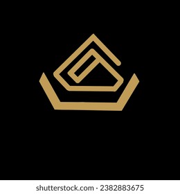 Illustration vector graphic of logo on black background.