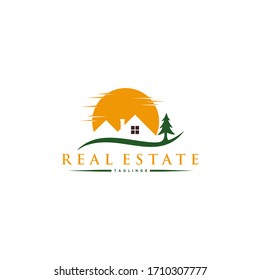 illustration vector graphic of logo real estate, house, home, building, construction perfect for your business company 