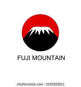 Ilustración vectorial gráfico de la plantilla del logo fuji montaña perfecta para el símbolo del concepto gira montaña fuji Japón