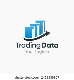 Illustration Vector Graphic Logo of Trading Data. Good for Trading Industry, Investment, agency and etc