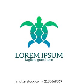 Illustration vector graphic of logo turtle green color gradient template design