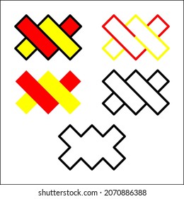 Ilustración vectorial gráfico de los logotipos A y V. Buena imagen para el logotipo. Perfecto para la marca