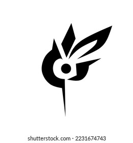 Gráfico vectorial de ilustración del logograma. Perfecto para el diseño de su logotipo, etc.