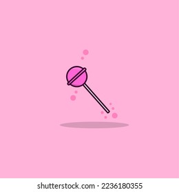 illustration vector graphic of lolipop perfect for logo, icon, design, poster, flyer and advertisement 