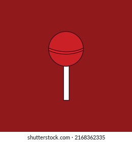 ilustración vectorial de lollipop bueno para comida de negocios o dulces.