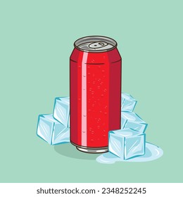 Illustration Vektorgrafik von Long Drink und Eis Würfel , Kaltgetränk und frischem Frisch  