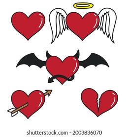 illustration vector graphic of love