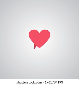 Illustration Vector Graphic of Love Chat. Perfect to use for Dating Application