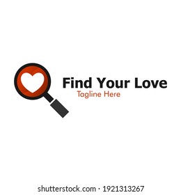 Illustration Vector Graphic of Love Finder Logo. Perfect to use for Application Company