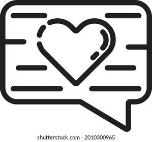 la ilustración del vector gráfico del mensaje de amor. Apropiado para el amor o la valentina.