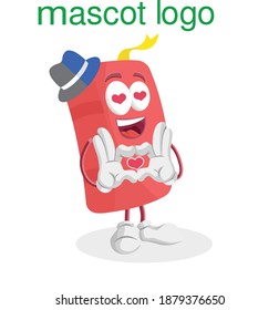 Illustration vector graphic of with in love poses. Perfect for book logo, cover book, book mascot etc.