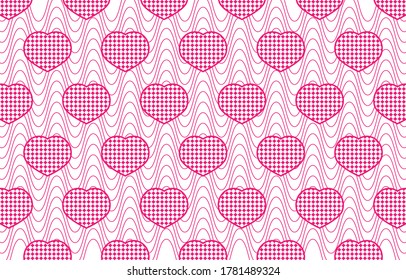 Vektorgrafik von liebnahtlosen Mustern, geeignet für verliebte oder zum Valentinstag gedachte Hintergründe