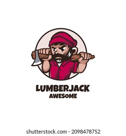 Illustration vector graphic of Lumberjack, good for logo design