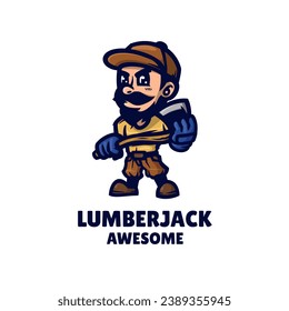 Illustration vector graphic of Lumberjack, good for logo design