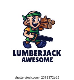 Illustration vector graphic of Lumberjack, good for logo design