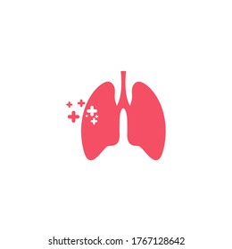 Gráfica de vectores de ilustraciones de cuidado de pulmón. Perfecto para empresas del sector de la salud