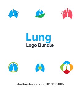 Illustration Vector Graphic of Lung Logo Bundle