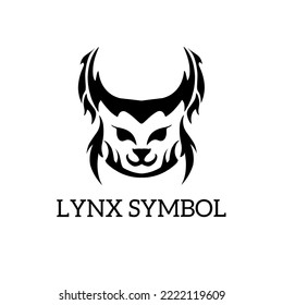 Illustration, Vektorgrafik des Logos von Lux-Cat-Gesichtszeichen mit Stamm-Design-Stil
