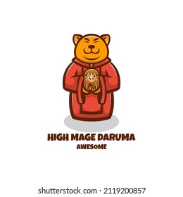 Illustration vector graphic Mage Daruma, good for logo design