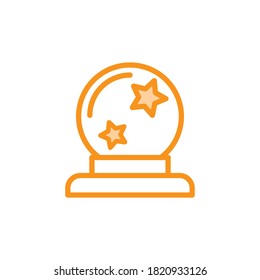 Illustration Vector graphic of magic ball icon. Fit for magician, fortune, prediction etc.